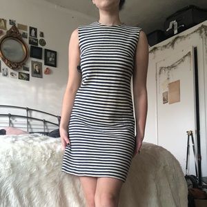 Vintage striped knit dress 60s